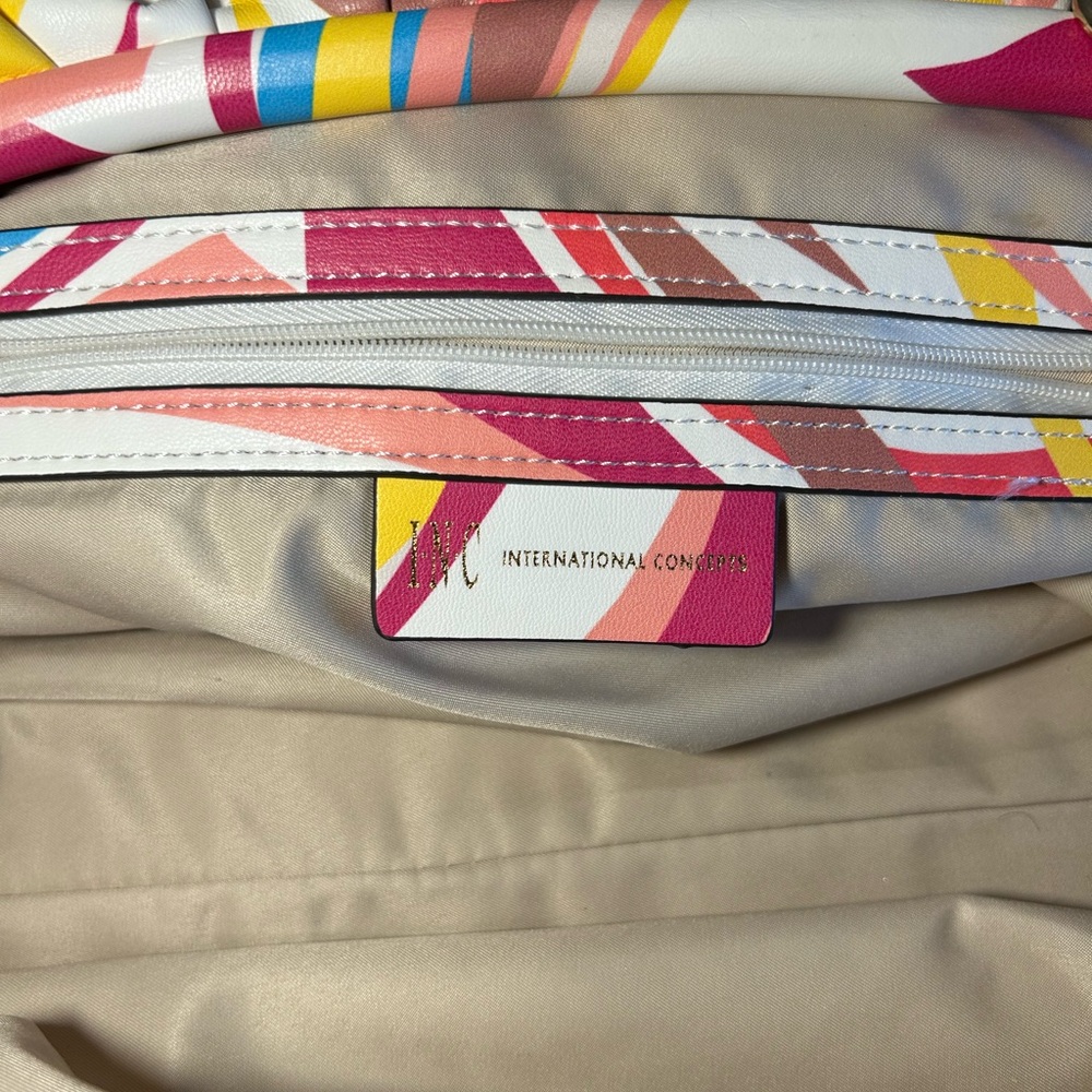 International Concepts Abstract Women's Shoulder Bag / Clutch Bag multicolor . - Picture 8 of 14